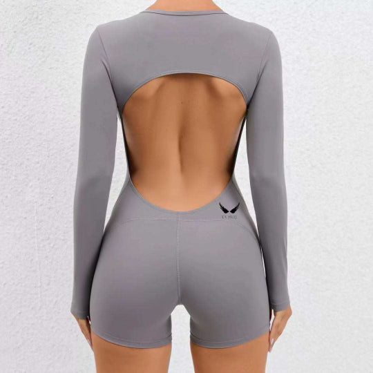 NR JUMPSUIT -MIDNIGHT GREY LONG SLEEVE